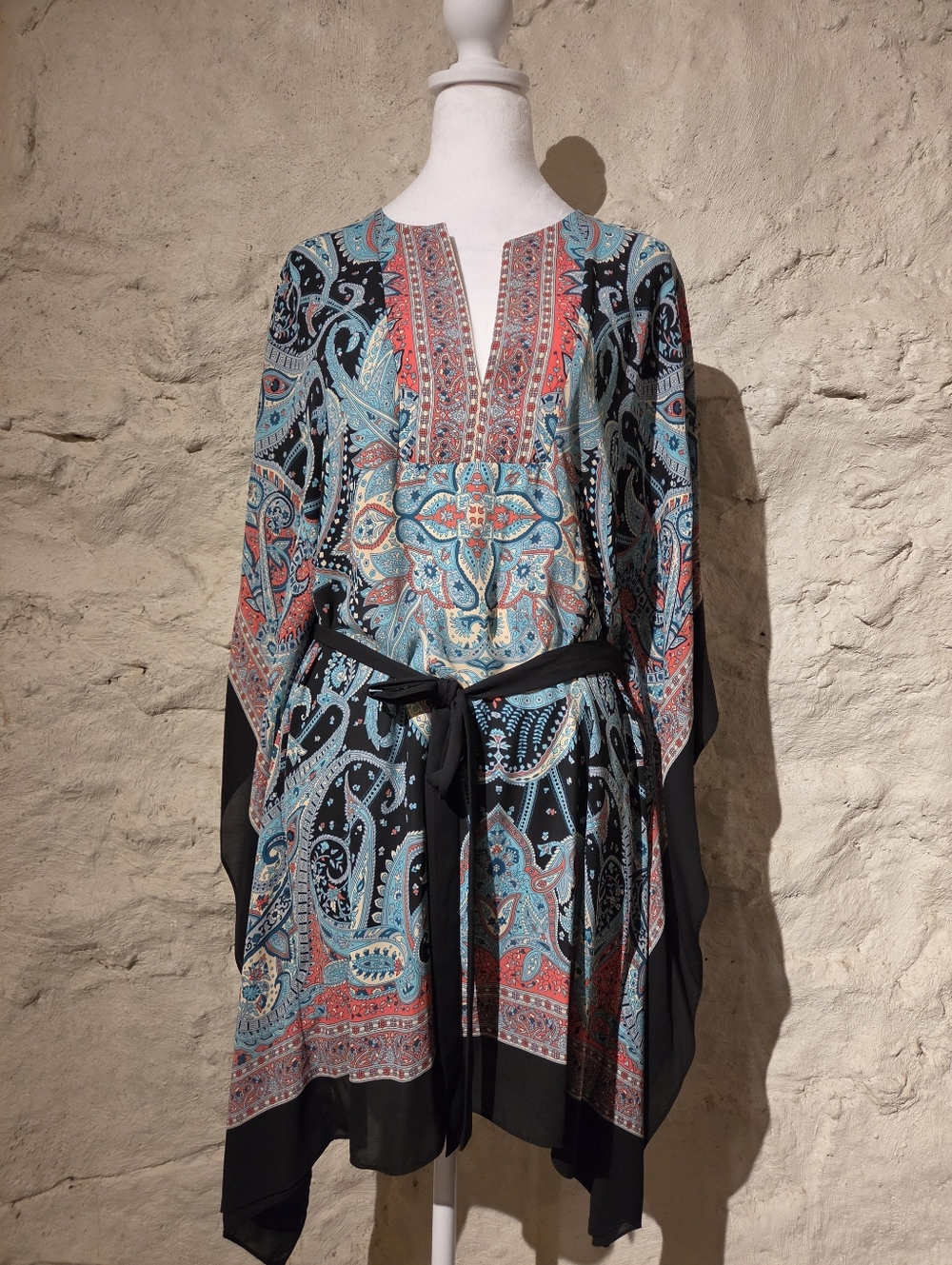 Womens Boho BCBG Maxazria Kaftan Tunic